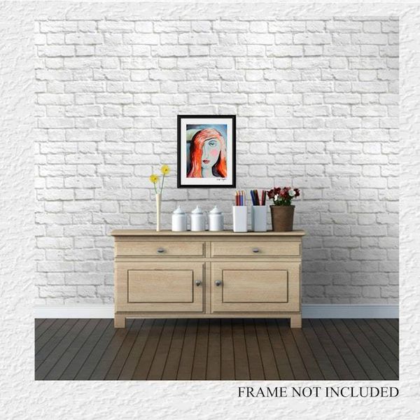 Alternate image for I am Woman - Original Expressionist Portrait Acrylic Painting on Premium Watercolor Paper - 11 x 14 - Unframed - Free Shipping