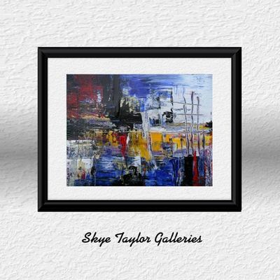 Primary image for Complex Scenario - Original Abstract Acrylic Painting on Premium Watercolor Paper - 14 x 11 - Unframed - Free Shipping
