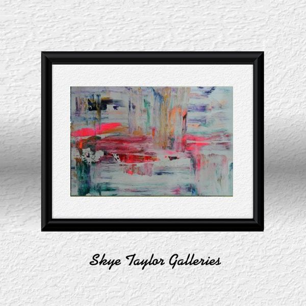 Alternate image for Mystic Picante - Original Abstract Acrylic Painting on Premium Watercolor Paper - 12 x 9 - Unframed - No Mat - Free Shipping