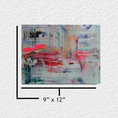 Alternate image for Mystic Picante - Original Abstract Acrylic Painting on Premium Watercolor Paper - 12 x 9 - Unframed - No Mat - Free Shipping