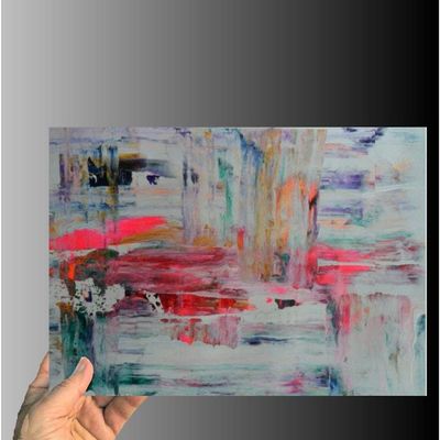 Alternate image for Mystic Picante - Original Abstract Acrylic Painting on Premium Watercolor Paper - 12 x 9 - Unframed - No Mat - Free Shipping