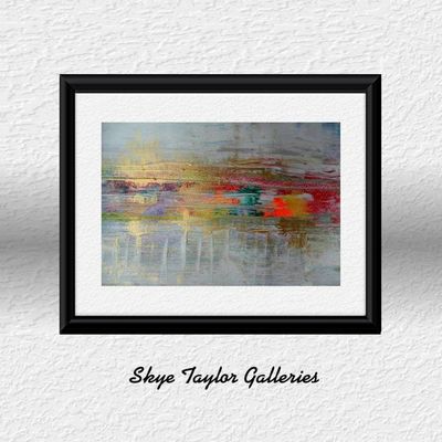 Primary image for Beyond Oz - Original Abstract Acrylic Painting on Premium Watercolor Paper - 12 x 9 - Unframed - No Mat Needed - Free Shipping