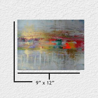 Alternate image for Beyond Oz - Original Abstract Acrylic Painting on Premium Watercolor Paper - 12 x 9 - Unframed - No Mat Needed - Free Shipping