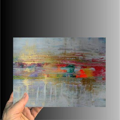 Alternate image for Beyond Oz - Original Abstract Acrylic Painting on Premium Watercolor Paper - 12 x 9 - Unframed - No Mat Needed - Free Shipping