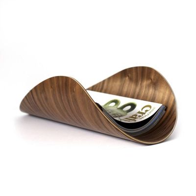 Alternate image for Handcrafted Bent Plywood Magazine Holder