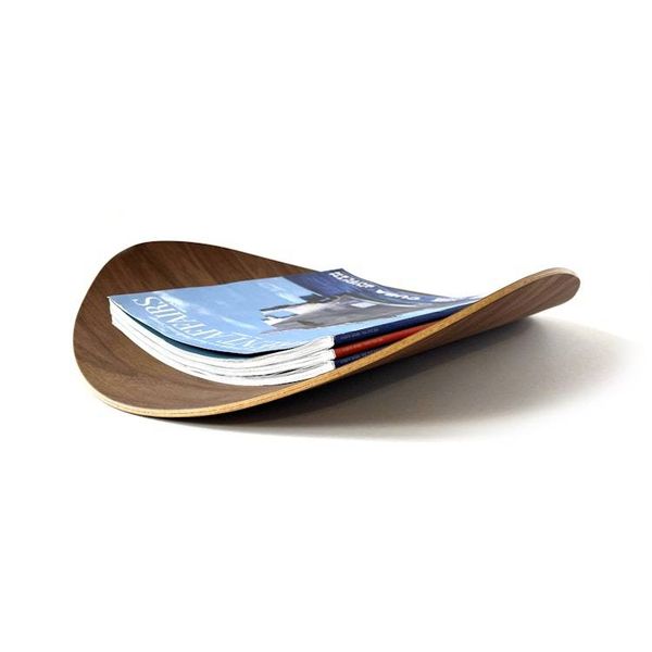 Alternate image for Handcrafted Organic Bent Plywood Display Tray with Natural Grain