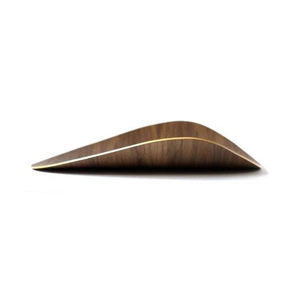 Alternate image for Handcrafted Organic Bent Plywood Display Tray with Natural Grain