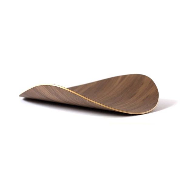 Alternate image for Handcrafted Organic Bent Plywood Display Tray with Natural Grain