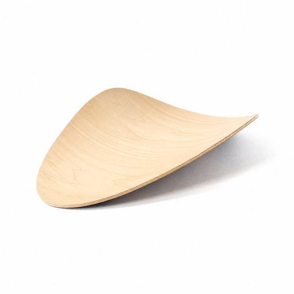 Alternate image for Handcrafted Organic Bent Plywood Display Tray with Natural Grain