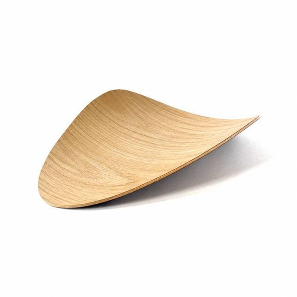 Alternate image for Handcrafted Organic Bent Plywood Display Tray with Natural Grain