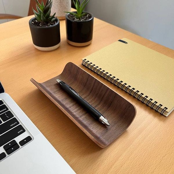 Alternate image for Handcrafted Bentwood Valet Tray and Desk Organizer