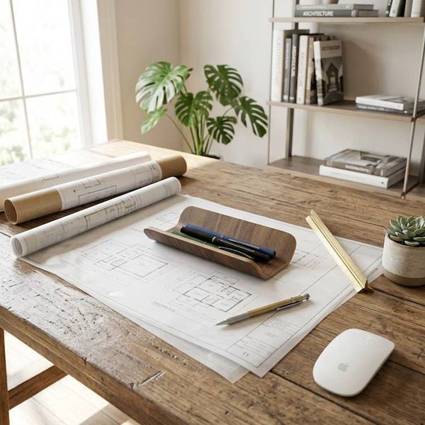 Alternate image for Handcrafted Bentwood Valet Tray and Desk Organizer