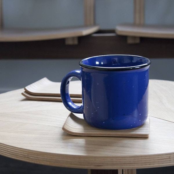Alternate image for Handcrafted Curved Wooden Coaster with Natural Grain Pattern