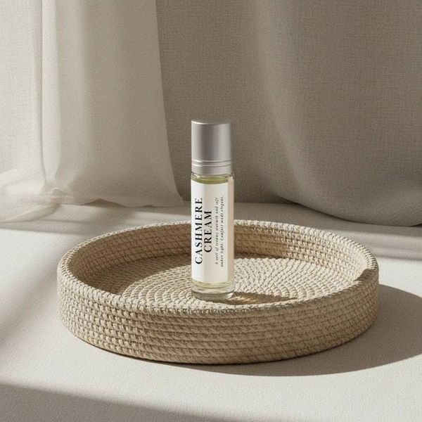 Image for Cashmere Cream Perfume Oil | Vanilla, Soft Woods & Cashmere Musk
