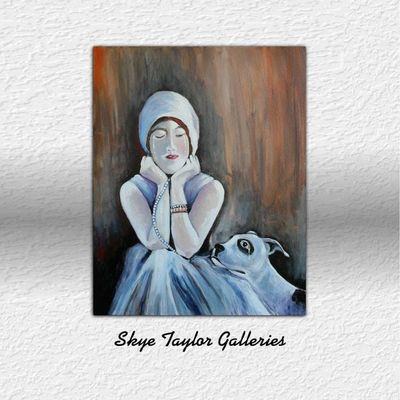Primary image for Its Over - Original Narrative Abstract Painting on Gallery Wrap Canvas - 16 x 20 x 3/4 - Free Shipping