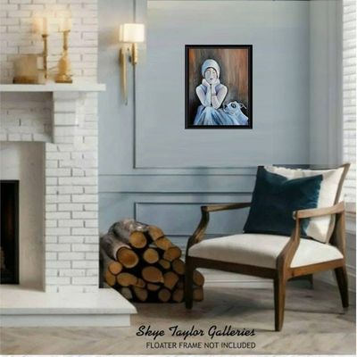 Alternate image for Its Over - Original Narrative Abstract Painting on Gallery Wrap Canvas - 16 x 20 x 3/4 - Free Shipping