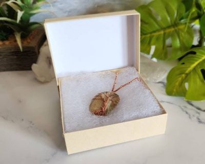 Alternate image for Brown Shell Tree of Life Copper Necklace