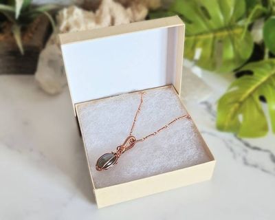 Alternate image for Labradorite Copper Wire Wrapped Necklace