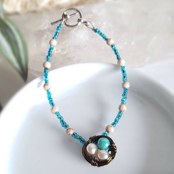 Alternate image for Pearl Birds Nest Bracelet