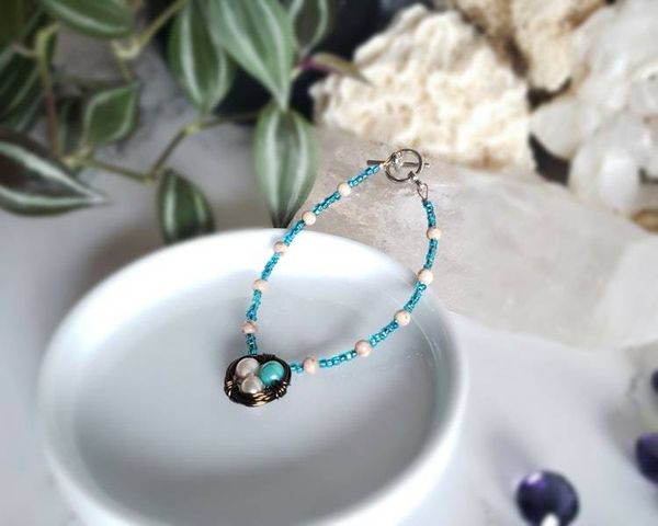Alternate image for Pearl Birds Nest Bracelet