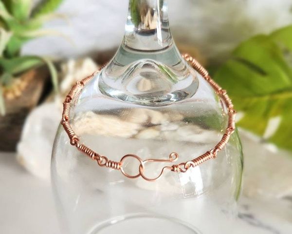 Alternate image for Leopard Shell and Wood Copper Bracelet