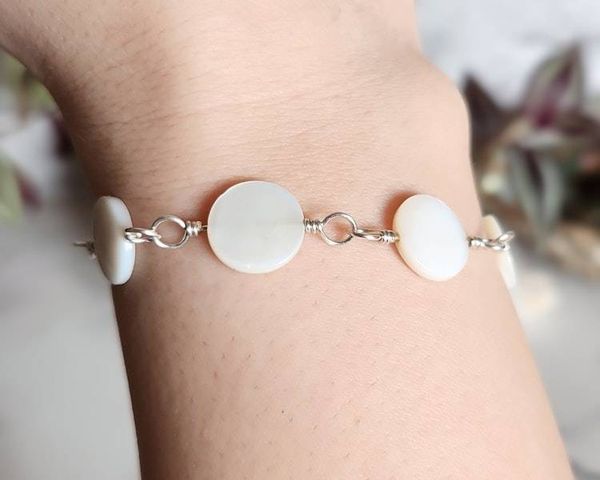 Alternate image for Mother of Pearl Sterling Silver Bracelet