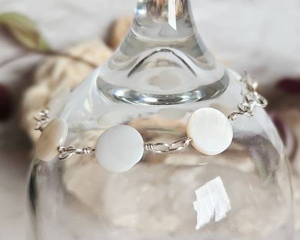 Alternate image for Mother of Pearl Sterling Silver Bracelet