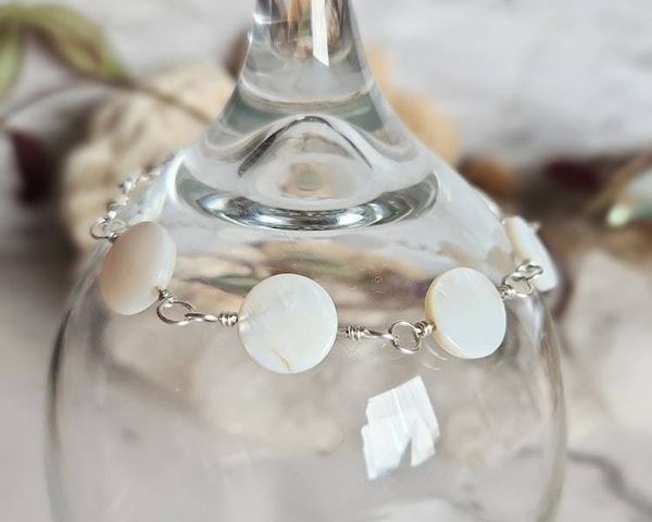 Alternate image for Mother of Pearl Sterling Silver Bracelet