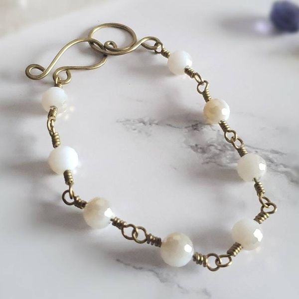 Alternate image for Brass Crystal Bracelet
