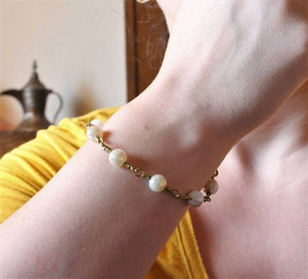 Alternate image for Brass Crystal Bracelet