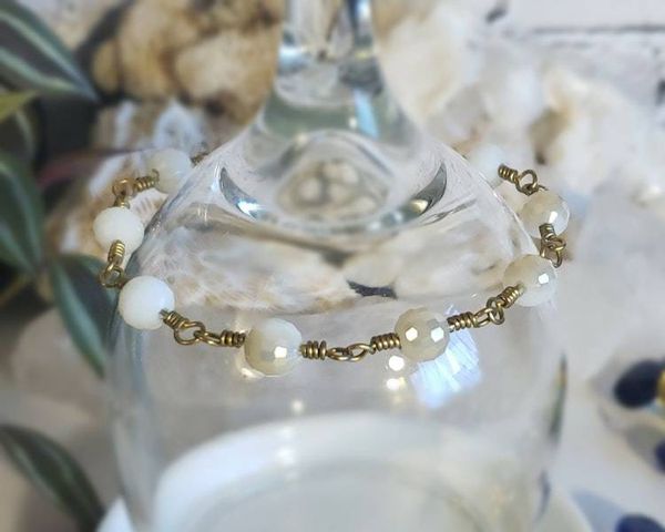 Alternate image for Brass Crystal Bracelet