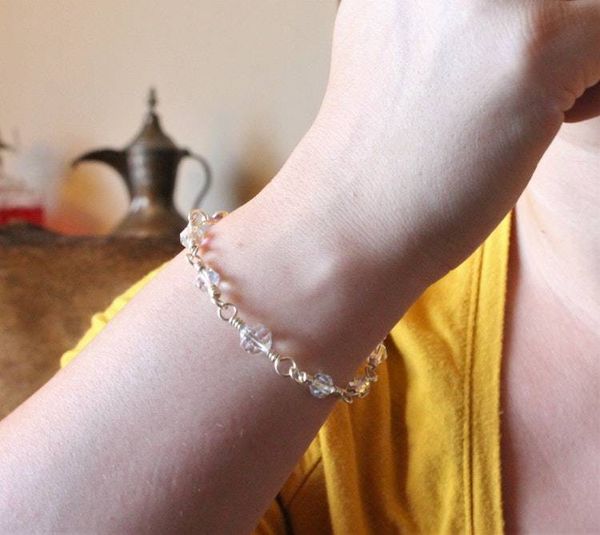 Alternate image for Silver Vintage Crystal Bracelet