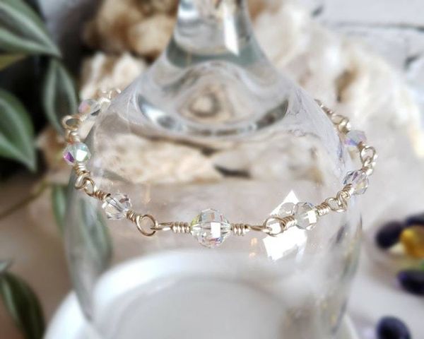 Alternate image for Silver Vintage Crystal Bracelet