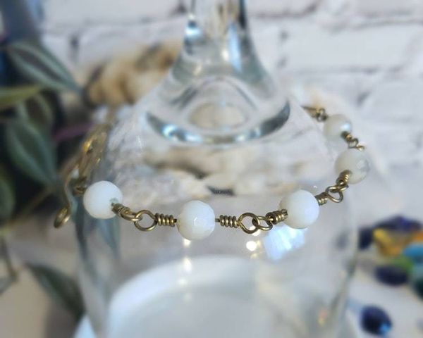 Alternate image for Brass Crystal Bracelet
