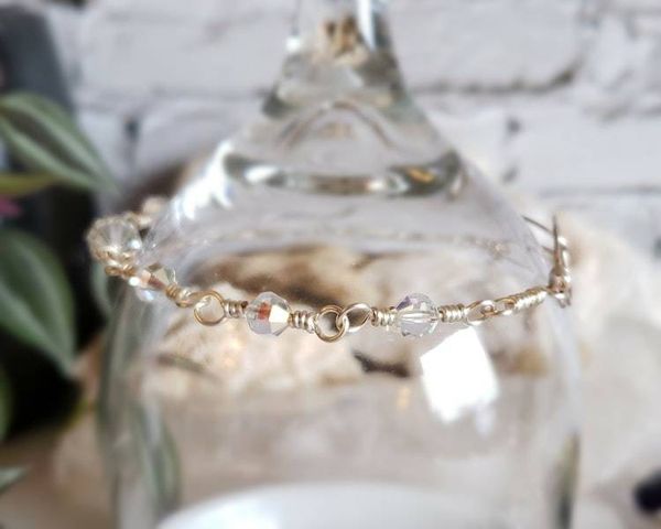 Alternate image for Silver Vintage Crystal Bracelet