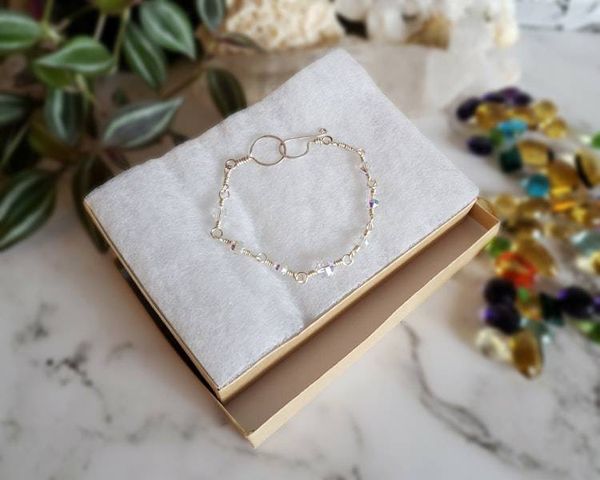 Alternate image for Silver Vintage Crystal Bracelet