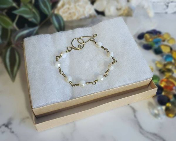 Alternate image for Brass Crystal Bracelet