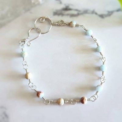 Alternate image for Aqua Terra Jasper Sterling Silver Bracelet