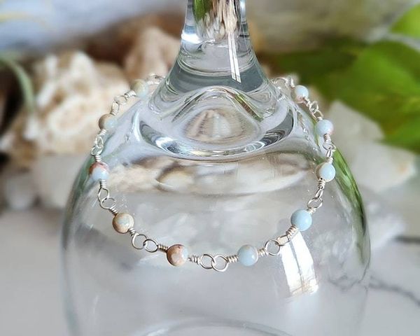 Alternate image for Aqua Terra Jasper Sterling Silver Bracelet