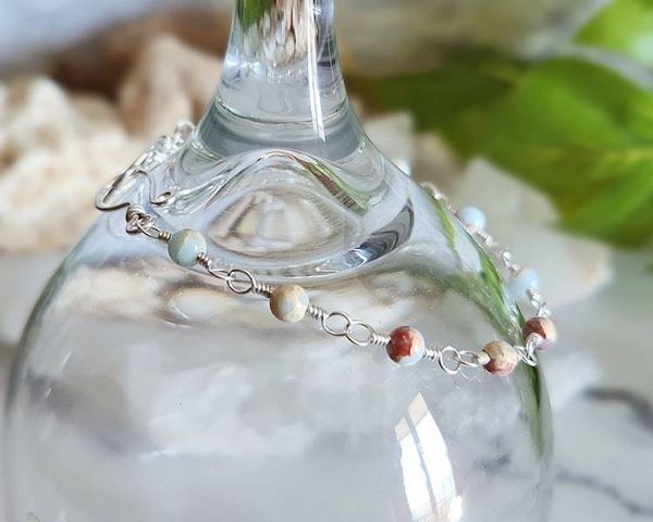 Alternate image for Aqua Terra Jasper Sterling Silver Bracelet