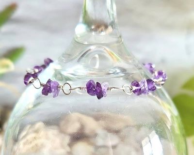 Alternate image for Amethyst Sterling Silver Bracelet