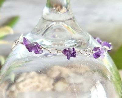 Alternate image for Amethyst Sterling Silver Bracelet