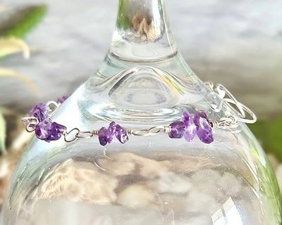 Alternate image for Amethyst Sterling Silver Bracelet
