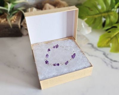 Alternate image for Amethyst Sterling Silver Bracelet