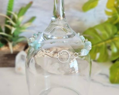 Alternate image for Sterling Silver Amazonite Gemstone Bracelet