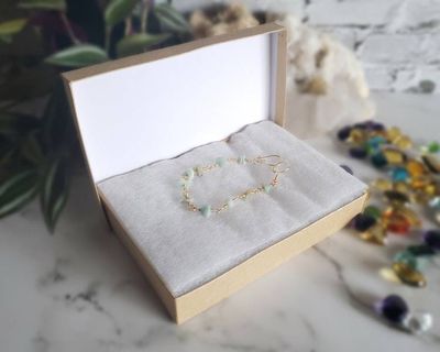 Alternate image for Amazonite Gold Colored Sterling Bracelet