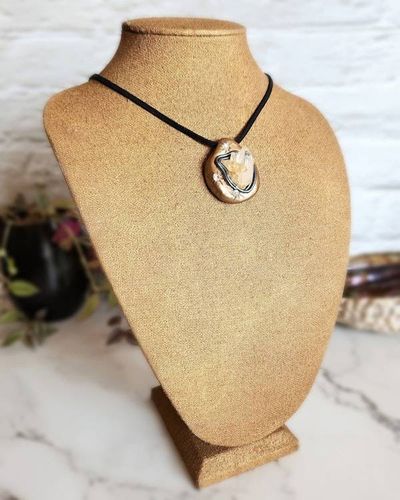 Alternate image for Quartz Crystal Cluster Polymer Clay Pendant