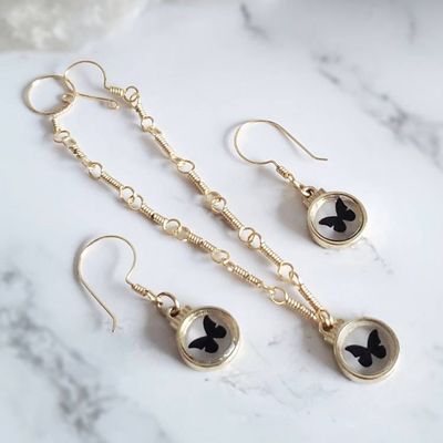 Alternate image for Butterfly Jewelry Set
