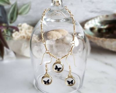 Alternate image for Butterfly Jewelry Set
