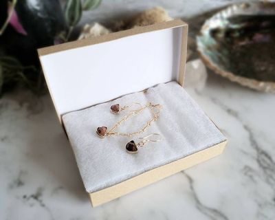 Alternate image for Goldstone Gold Colored Sterling Jewelry Set